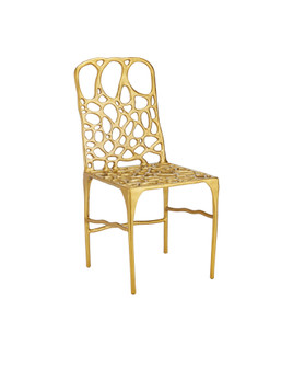Honeycomb Side Chair in Gold (142|4000-0231)