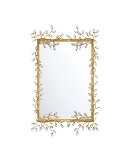 Forget-Me-Not Mirror in Clear / Chinois Gold Leaf (142|1000-0161)