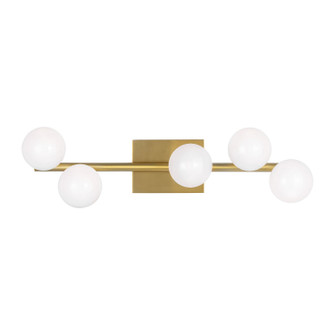 Altair Five Light Vanity in Burnished Brass (454|SLW1055BBS)