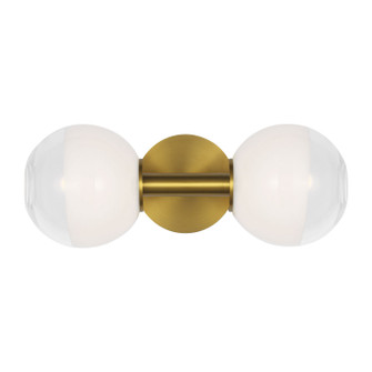 Torian Two Light Wall Sconce in Burnished Brass (454|SLW1032BBS)