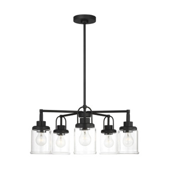 Anders Five Light Chandelier in Midnight Black (454|GLC1175MBK)