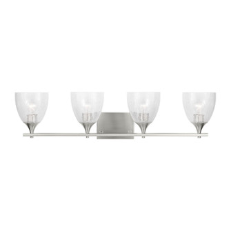 Toffino Four Light Vanity in Brushed Nickel (454|DJV1024BSCKG)