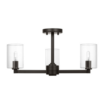 Fullton Three Light Semi-Flush Mount in Midnight Black (454|7764203C-112)