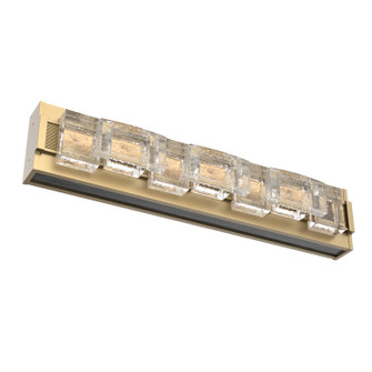 Tessera LED Vanity in Gilded Brass (404|VLB0100-24-GB-TE-L4-W02)
