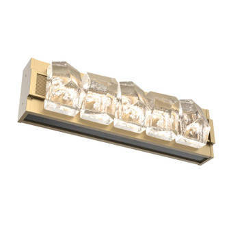 Tessera LED Vanity in Gilded Brass (404|VLB0100-18-GB-TF-L4-W02)