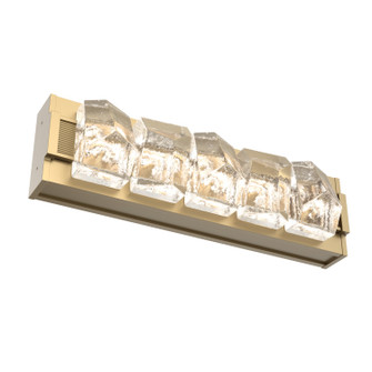 Tessera LED Vanity in Gilded Brass (404|VLB0100-18-GB-TF-L4-000)
