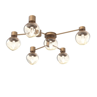Luna LED Wall / Ceiling Mount in Novel Brass (404|SMB0095-H6-NB-GA-L1)