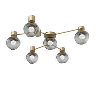 Luna LED Wall / Ceiling Mount in Gilded Brass (404|SMB0095-H6-GB-FS-L3)