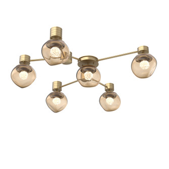 Luna LED Wall / Ceiling Mount in Gilded Brass (404|SMB0095-H6-GB-FB-L3)