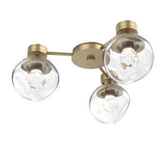 Luna LED Wall / Ceiling Mount in Gilded Brass (404|SMB0095-H3-GB-ZC-L1)