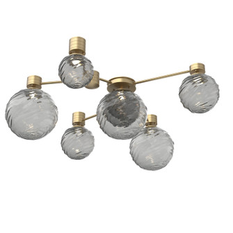 Gaia LED Wall / Ceiling Mount in Gilded Brass (404|SMB0092-H6-GB-S-L1)
