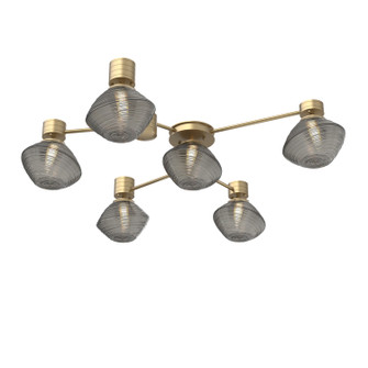 Mesa LED Wall / Ceiling Mount in Gilded Brass (404|SMB0089-H6-GB-S-L1)