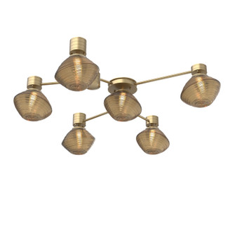 Mesa LED Wall / Ceiling Mount in Gilded Brass (404|SMB0089-H6-GB-B-L1)