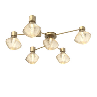 Mesa LED Wall / Ceiling Mount in Gilded Brass (404|SMB0089-H6-GB-A-L3)