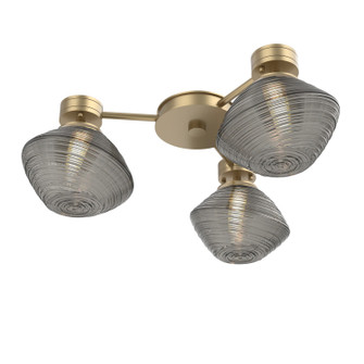 Mesa LED Wall / Ceiling Mount in Gilded Brass (404|SMB0089-H3-GB-S-L3)