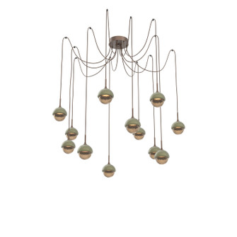 Cabochon LED Pendant in Burnished Bronze (404|SCB0093-12-BB-B-C01-L3-GE)