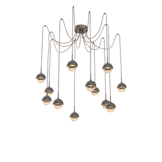 Cabochon LED Pendant in Burnished Bronze (404|SCB0093-12-BB-A-C01-L1-GP)