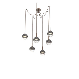Cabochon LED Pendant in Burnished Bronze (404|SCB0093-06-BB-C-C01-L1-GP)