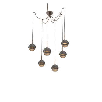 Cabochon LED Pendant in Burnished Bronze (404|SCB0093-06-BB-B-C01-L1-GP)