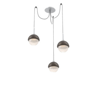 Cabochon LED Pendant in Classic Silver (404|SCB0093-03-CS-WL-C01-L3-FB)