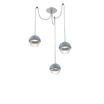 Cabochon LED Pendant in Classic Silver (404|SCB0093-03-CS-C-C01-L3-BU)