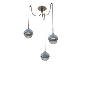 Cabochon LED Pendant in Burnished Bronze (404|SCB0093-03-BB-S-C01-L3-BU)