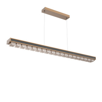 Tessera LED Linear Chandelier in Novel Brass (404|PLB0100-60-NB-TP-CA1-L1-W02)