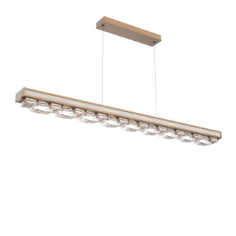 Tessera LED Linear Chandelier in Novel Brass (404|PLB0100-60-NB-TE-CA1-L3-W01)