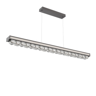 Tessera LED Linear Chandelier in Graphite (404|PLB0100-60-GP-TF-CA1-L3-W01)