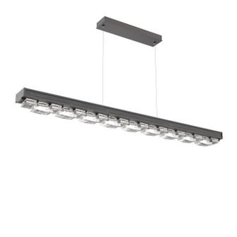 Tessera LED Linear Chandelier in Graphite (404|PLB0100-60-GP-TE-CA1-L3-W02)