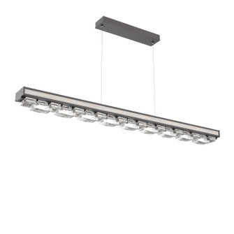 Tessera LED Linear Chandelier in Graphite (404|PLB0100-60-GP-TE-CA1-L3-W01)