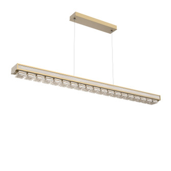 Tessera LED Linear Chandelier in Gilded Brass (404|PLB0100-60-GB-TP-CA1-L3-W01)