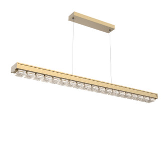 Tessera LED Linear Chandelier in Gilded Brass (404|PLB0100-60-GB-TP-CA1-L3-000)