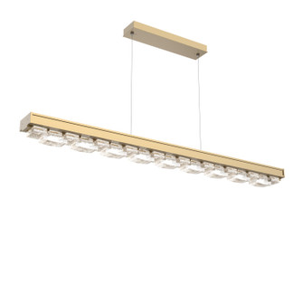 Tessera LED Linear Chandelier in Gilded Brass (404|PLB0100-60-GB-TE-CA1-L1-000)