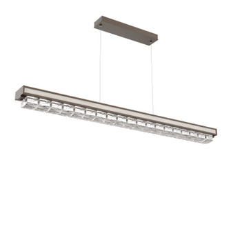 Tessera LED Linear Chandelier in Flat Bronze (404|PLB0100-60-FB-TW-CA1-L3-W01)