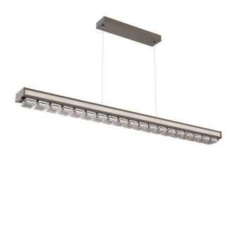 Tessera LED Linear Chandelier in Flat Bronze (404|PLB0100-60-FB-TP-CA1-L3-W01)