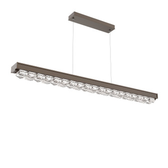 Tessera LED Linear Chandelier in Flat Bronze (404|PLB0100-60-FB-TF-CA1-L3-000)