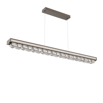 Tessera LED Linear Chandelier in Flat Bronze (404|PLB0100-60-FB-TF-CA1-L1-W01)