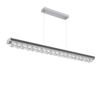 Tessera LED Linear Chandelier in Classic Silver (404|PLB0100-60-CS-TF-CA1-L3-W02)
