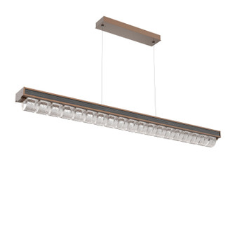 Tessera LED Linear Chandelier in Burnished Bronze (404|PLB0100-60-BB-TO-CA1-L3-W02)