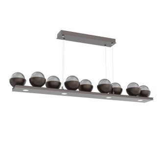 Cabochon LED Linear Suspension in Graphite (404|PLB0093-0C-GP-S-CA1-L1-FB)