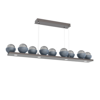 Cabochon LED Linear Suspension in Graphite (404|PLB0093-0C-GP-S-CA1-L1-BU)