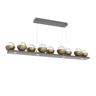 Cabochon LED Linear Suspension in Graphite (404|PLB0093-0C-GP-C-CA1-L3-GB)