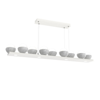 Cabochon LED Linear Suspension in Burnished Bronze (404|PLB0093-0C-BB-WL-CA1-L1-GE) Cabochon LED Linear Suspension in Burnished Bronze (404|PLB0093-0C-BB-WL-CA1-L1-GE)