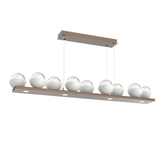 Cabochon LED Linear Suspension in Burnished Bronze (404|PLB0093-0C-BB-C-CA1-L1-WI) Cabochon LED Linear Suspension in Burnished Bronze (404|PLB0093-0C-BB-C-CA1-L1-WI)