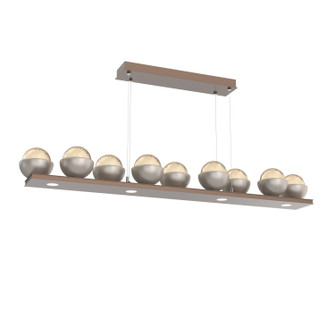 Cabochon LED Linear Suspension in Burnished Bronze (404|PLB0093-0C-BB-A-CA1-L1-BS) Cabochon LED Linear Suspension in Burnished Bronze (404|PLB0093-0C-BB-A-CA1-L1-BS)