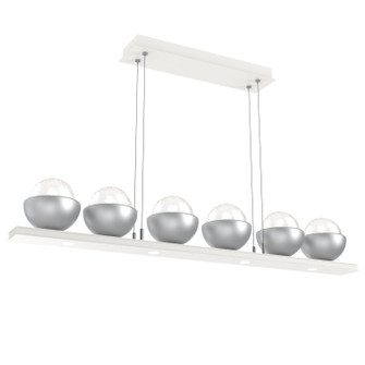 Cabochon LED Linear Suspension in Salt White (404|PLB0093-0B-WI-WL-CA1-L3-CS)