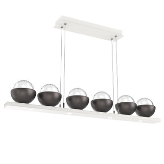 Cabochon LED Linear Suspension in Salt White (404|PLB0093-0B-WI-C-CA1-L1-GP)