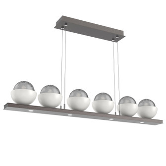 Cabochon LED Linear Suspension in Graphite (404|PLB0093-0B-GP-S-CA1-L3-WI)