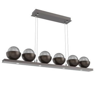 Cabochon LED Linear Suspension in Graphite (404|PLB0093-0B-GP-S-CA1-L1-FB)